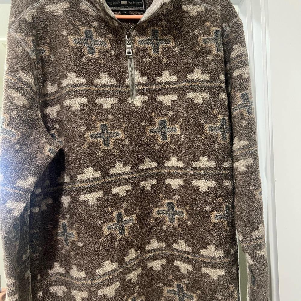 True Grit Men's Brown Patterned Sweater